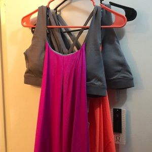 Lulu lemon grey leggings with 2 tops